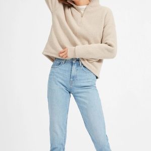 Everlane renew fleece half zip S